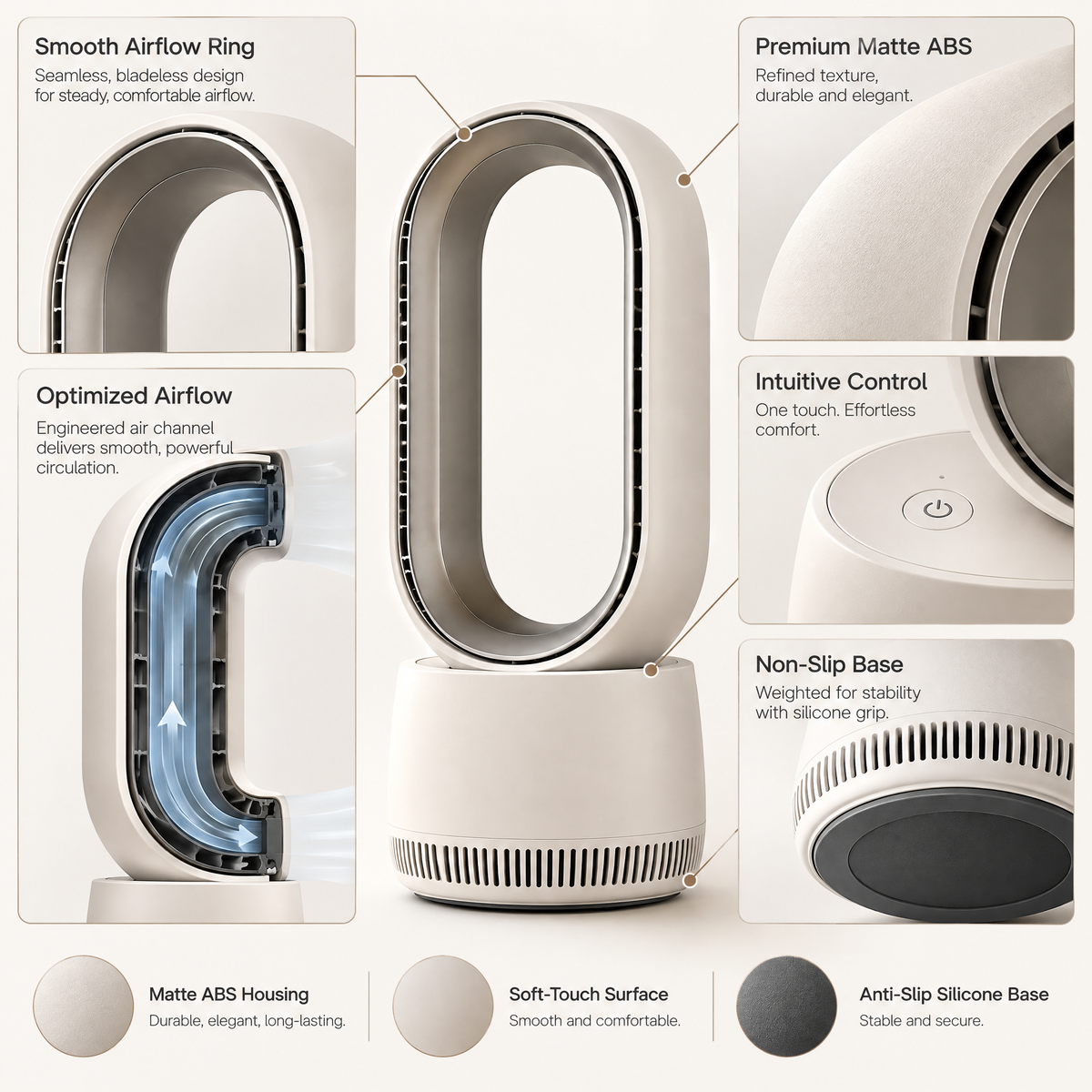 Orvelmere™ Bladeless Air Circulator