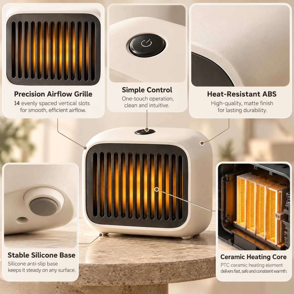 Orvelmere™ Compact Ceramic Space Heater