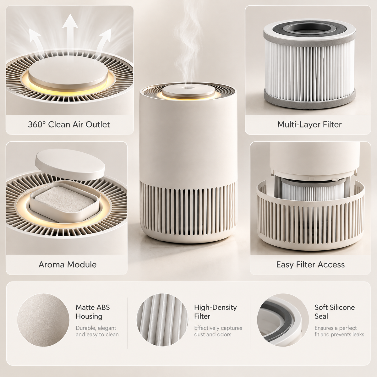 Orvelmere™ Ambient Mist Humidifier
