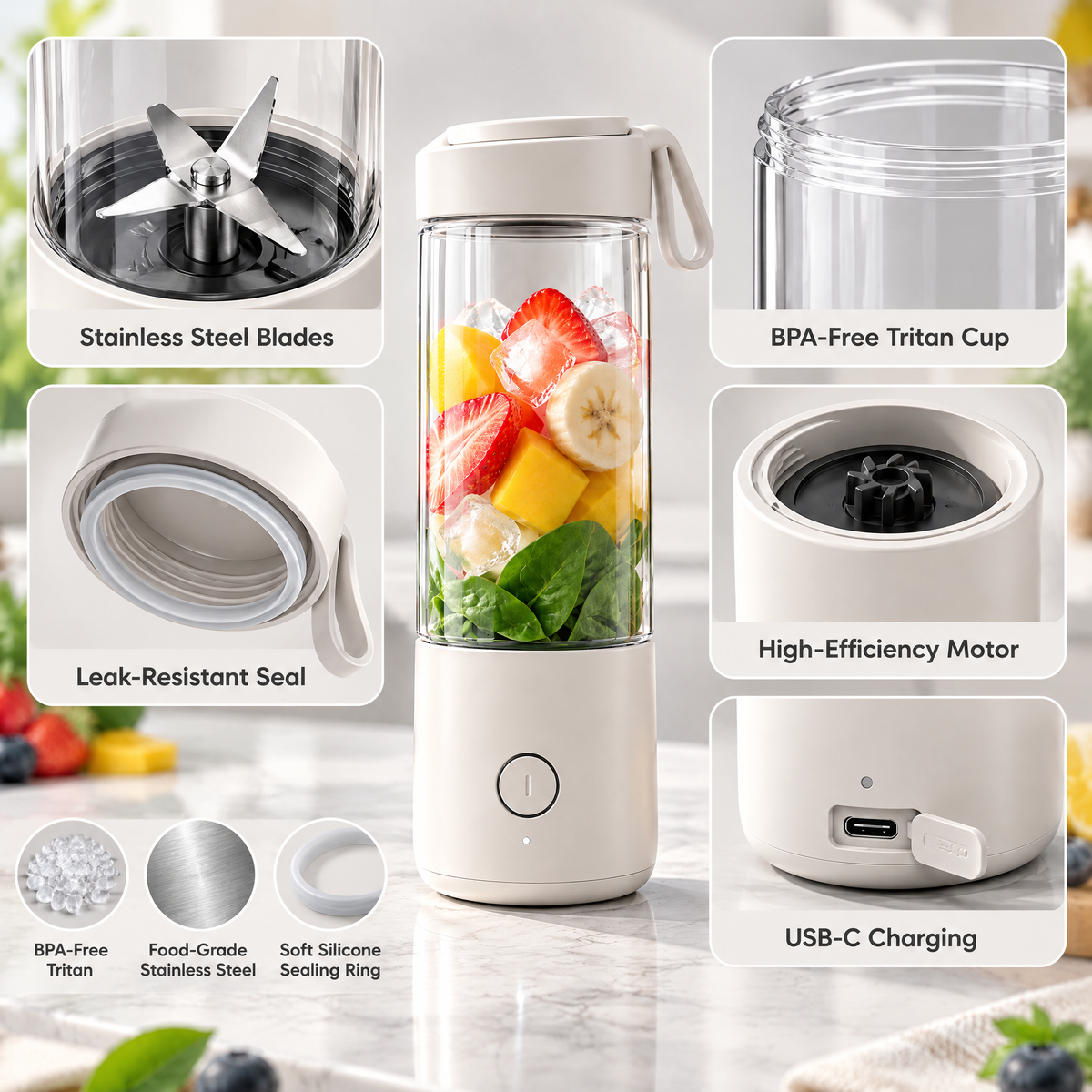 Orvelmere™ Portable Personal Blender