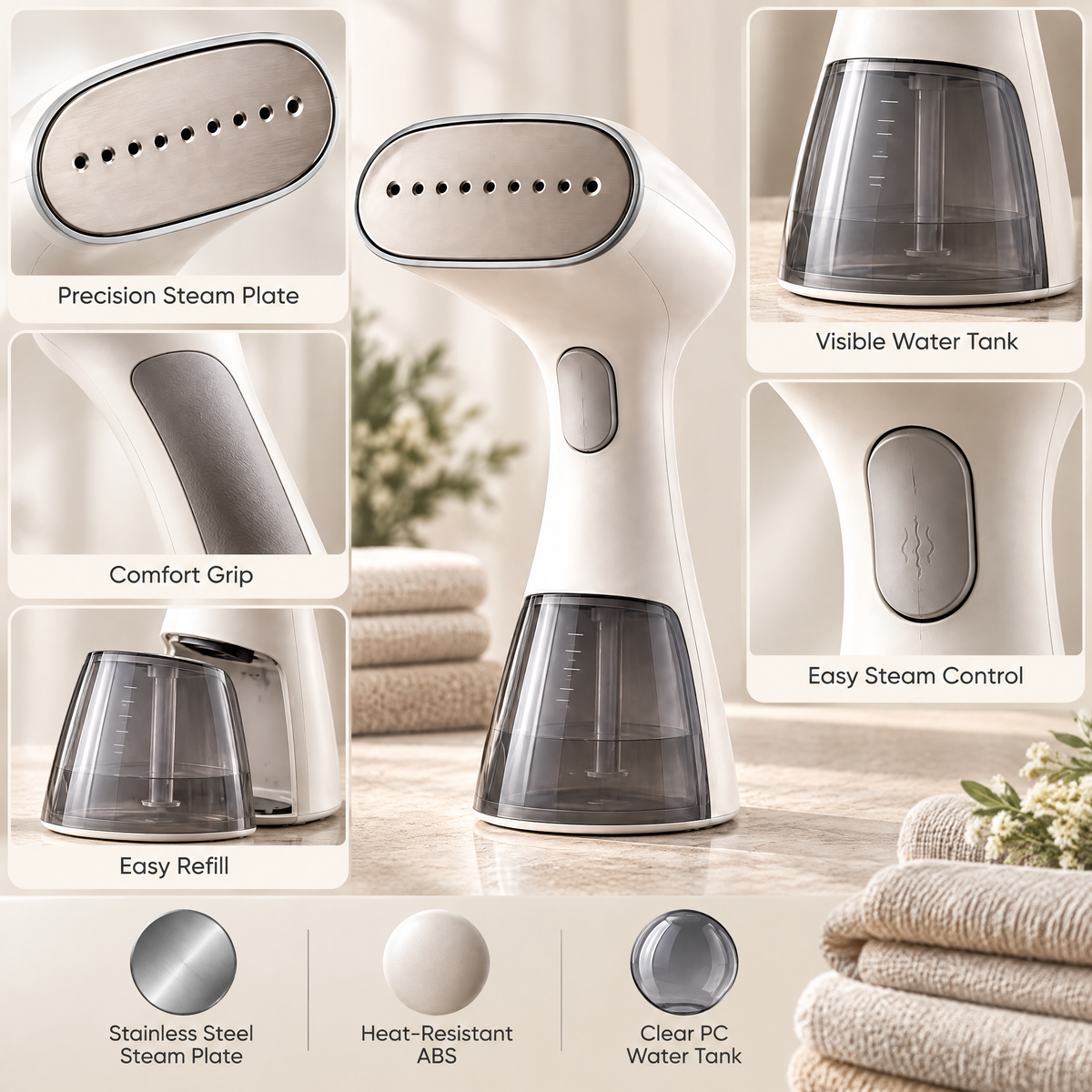 Orvelmere™ Handheld Garment Steamer