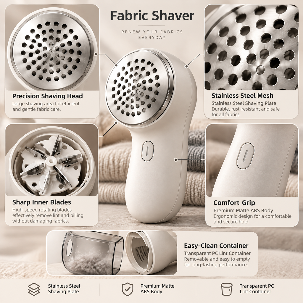 Orvelmere™ Rechargeable Fabric Shaver