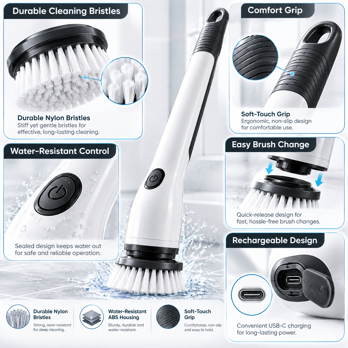 Orvelmere™ Electric Spin Scrubber